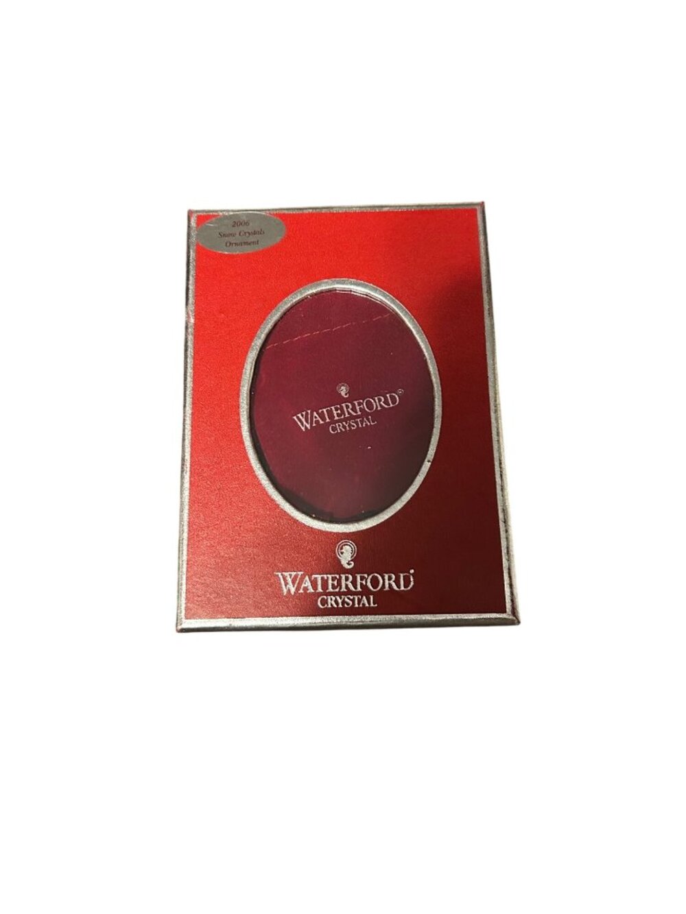 Waterford Crystal 2006 Snowflake Ornament In Box Holiday Christmas limited editi